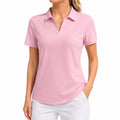Polo femme taille L rose à manches courtes style décontracté