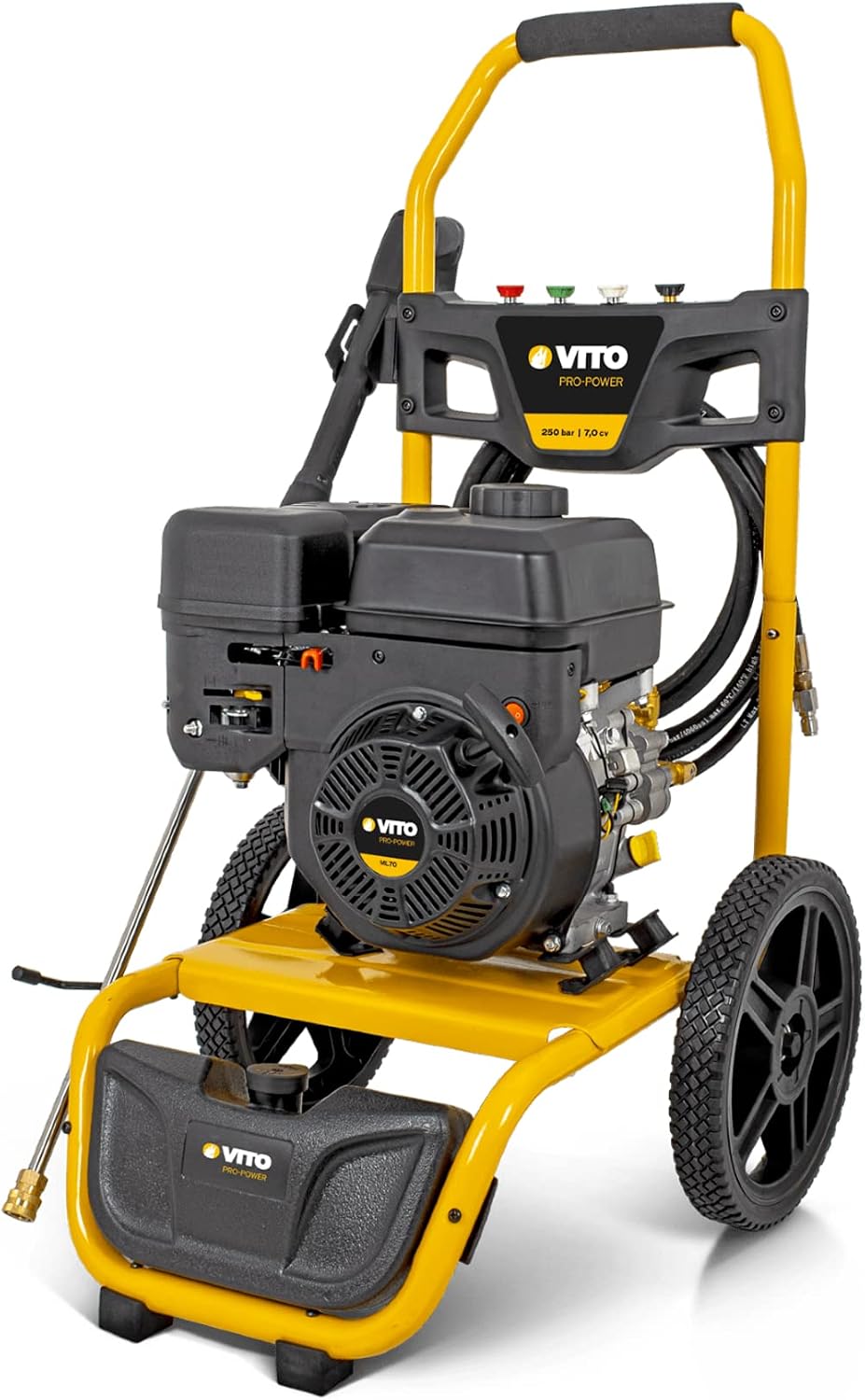 Outils multifonction, VITO, - Nettoyeur Haute Pression Thermique 250 Bar 7CV Tuyau