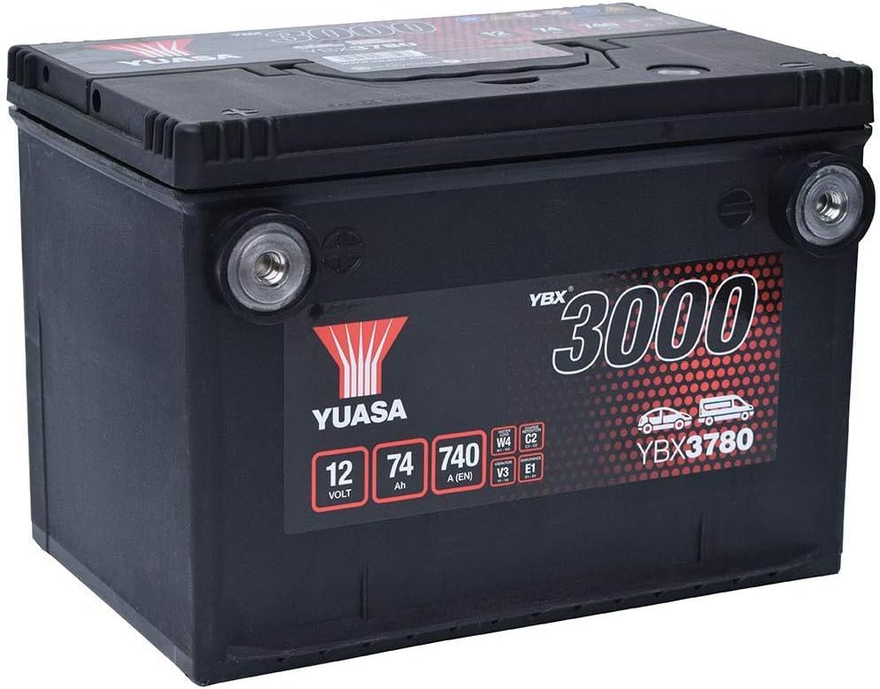Batteries YBX3780, 260mm, sans fil, Yuasa, YUASA Batterie 74, Ah 740