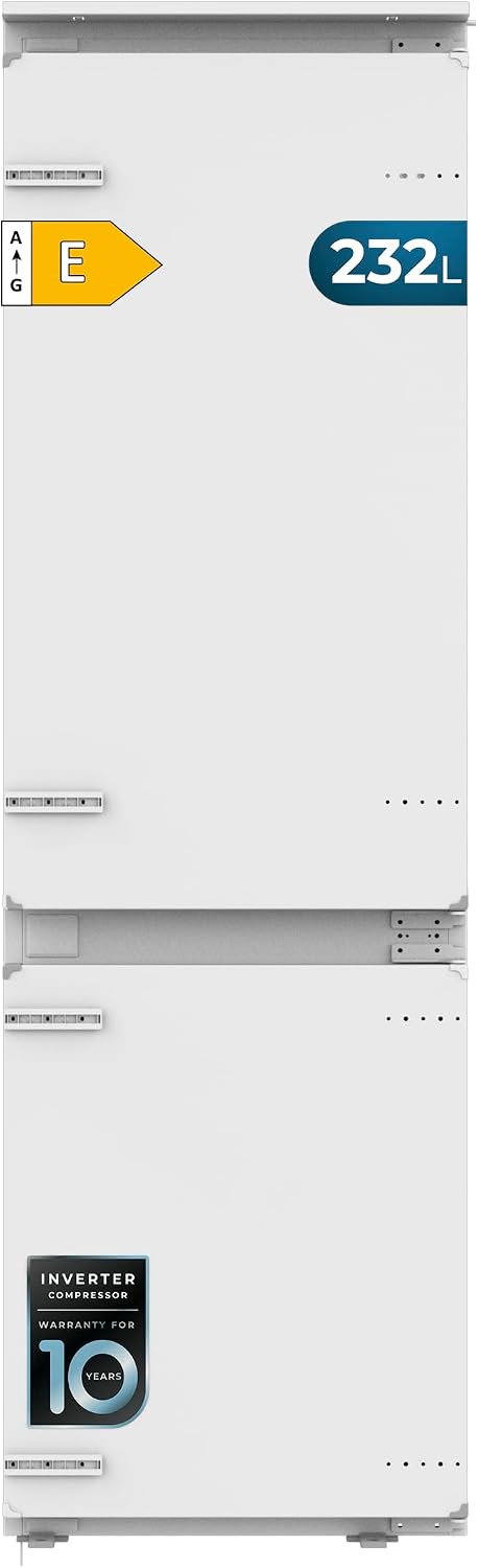 réfrigérateur, 177cm, 232L, No Frost, métal, blanc, Cecotec, 54 cm de Largeur