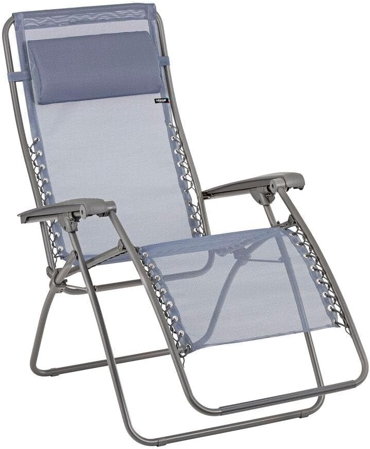 fauteuil LFM2060, 115cm, bleu, pour le jardin, Lafuma