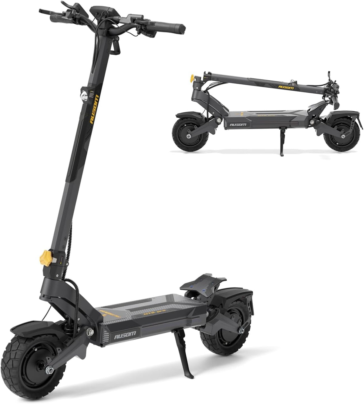 trottinette électrique DT2, 1100W, 52V, sans fil, ausom, Trotinette Électrique Adulte Tout Terrain Batterie 23.4Ah
