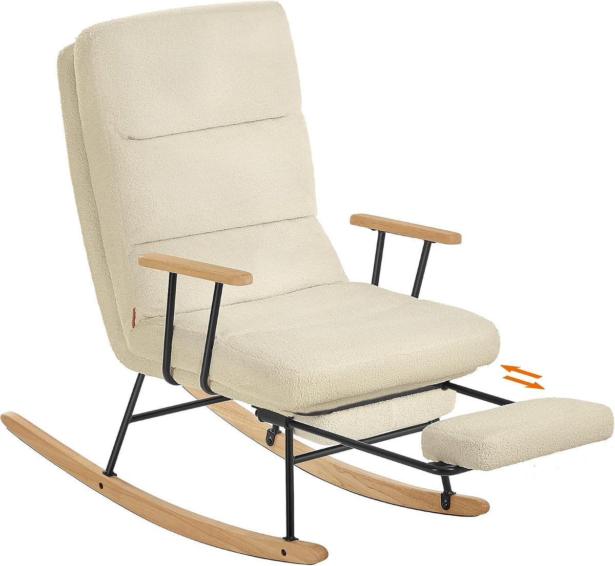 SONGMICS fauteuil, 50 cm, réglable, Dossier Réglable sur 4 Positions