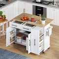 armoire, 120 × 65 cm, avec tiroirs, blanc, pour la cuisine, pour le salon, HaoChrymec, Chariot de Rangement Mobile 120x65 cm Extensible, 3 Tiroirs