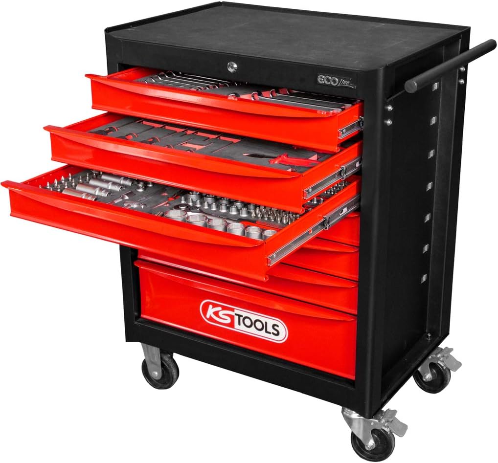 armoire, 10 mm, KS TOOLS, KS TOOLS 897.7215 Servante d'atelier Ecoline, 215 Outils