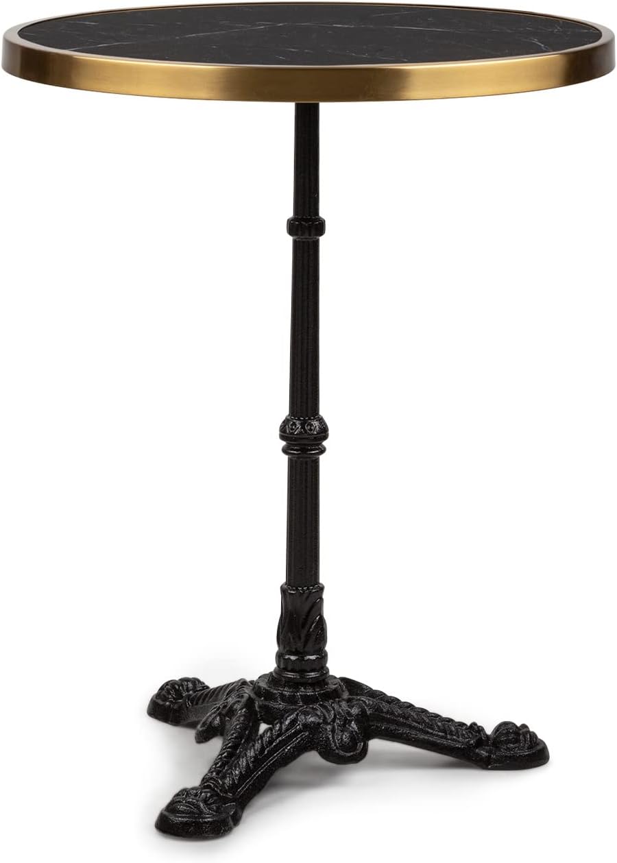 table de jardin, 57,5 cm, noir, pour le jardin, blumfeldt, 5 cm Dia, 72 cm Hauteur