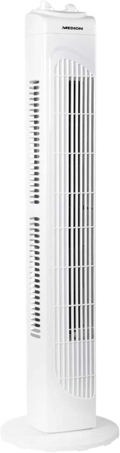 Ventilateurs colonne MD18164, blanc, MEDION, 3 Vitesses silencieuses, Puissance 45 Watts