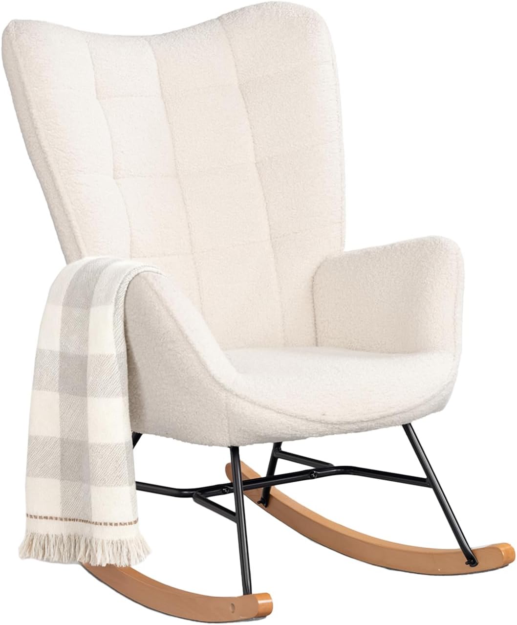 fauteuil, 65 cm, bois massif, beige, pour la chambre, pour le salon, MEUBLE COSY