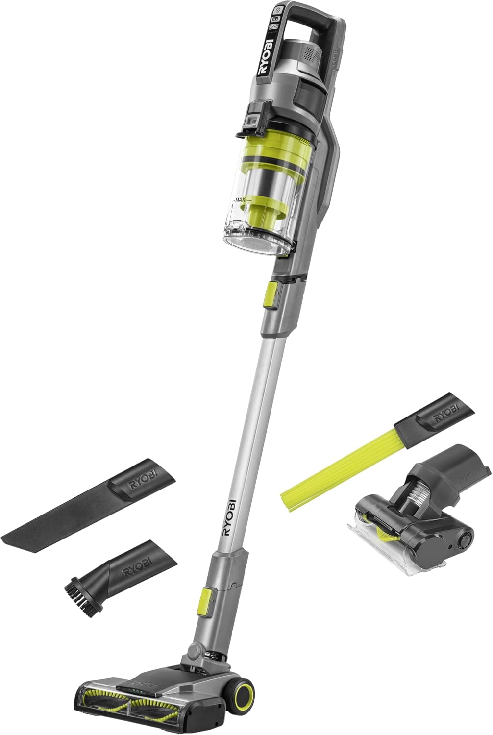 aspirateur, 24 cm, 18V, 820 L, sans fil, RYOBI, 1 tête de 24 cm, 1 suceur Plat (sans Batterie)
