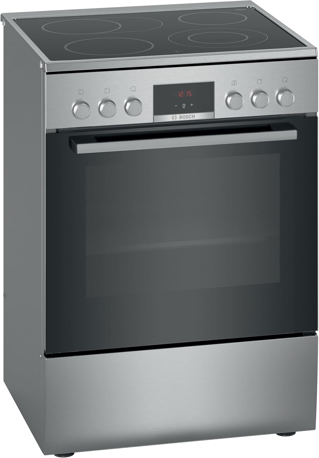 Bosch HKR39C250 Cuisinières, 60 cm, avec éclairage LED, sans fil, pour la cuisine, Bosch HKR39C250 Série 4 Cuisinière électrique 60 cm de large