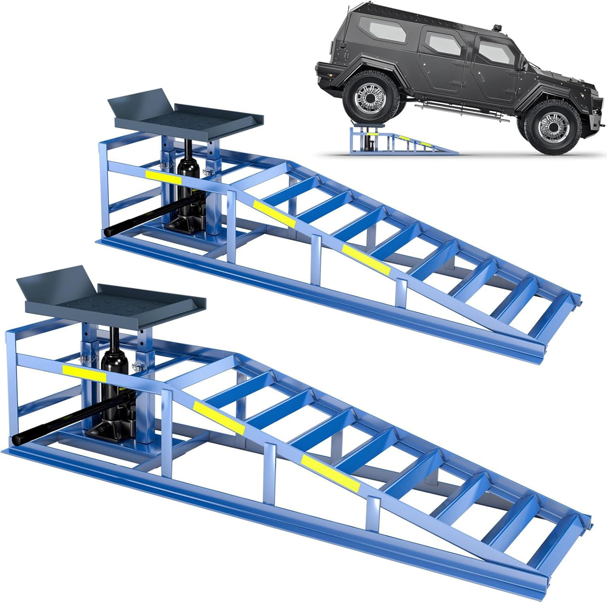 lit, 114,3 × 34,3 cm, réglable, LARBANKE, Lot de 2 rampes robustes 5T/5 tonnes