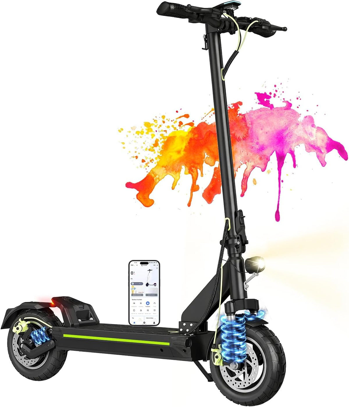 trottinette électrique, TODIMART, Adulte Tout Terrain Autonomie 90KM