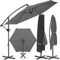 piscine, 3 × 3 m, pour le jardin, pour la terrasse, tectake, 3 x 3 m, Pivotant à 360°, Inclinable de 90° à 135°, Protection UV 50+