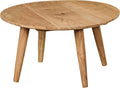 table, 75 × 75 × 40 cm, bois massif, FineBuy Möbel zum Wohlfühlen