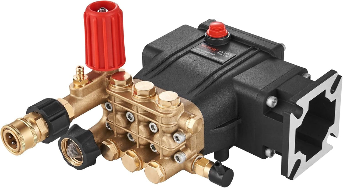 Pompes, 19,05 mm, VEVOR, Piston Triplex Horizontal à Arbre 19, 3300 PSI, 0 GPM, Compatible avec les Modèles Simpson MorFlex 40224, 40225, 40226