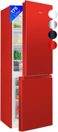 réfrigérateur, 175 L, réglable, rouge, Bomann
