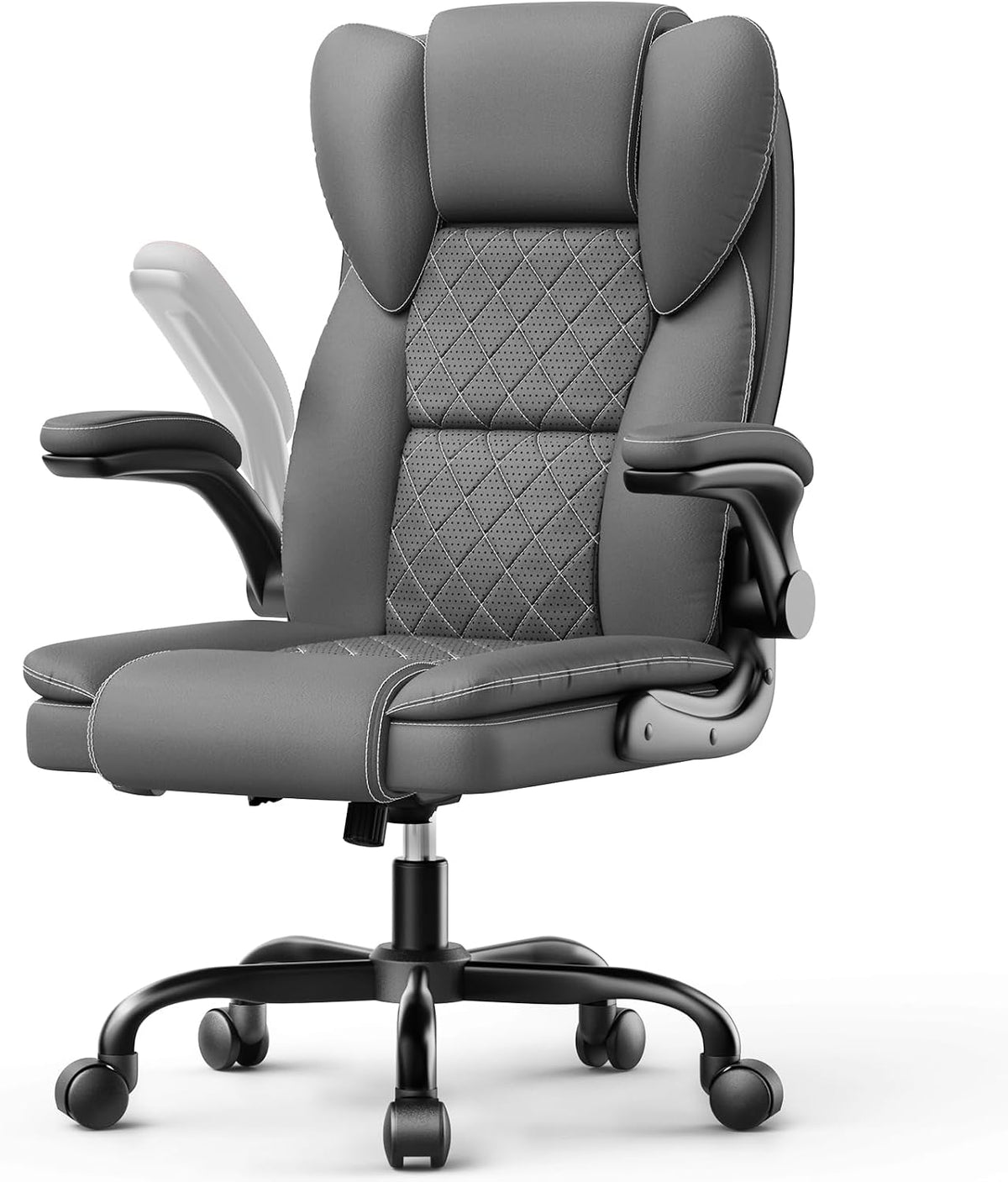 chaise, 10 cm, réglable, gris, pour le bureau, rattantree