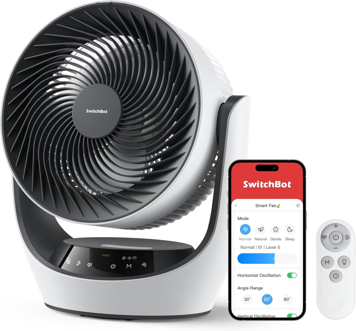 table, 24dB, sans fil, pour la chambre, SwitchBot, Compatible avec Alexa/Google/Siri (Hub requis), 4 Modes, Minuterie de 9h