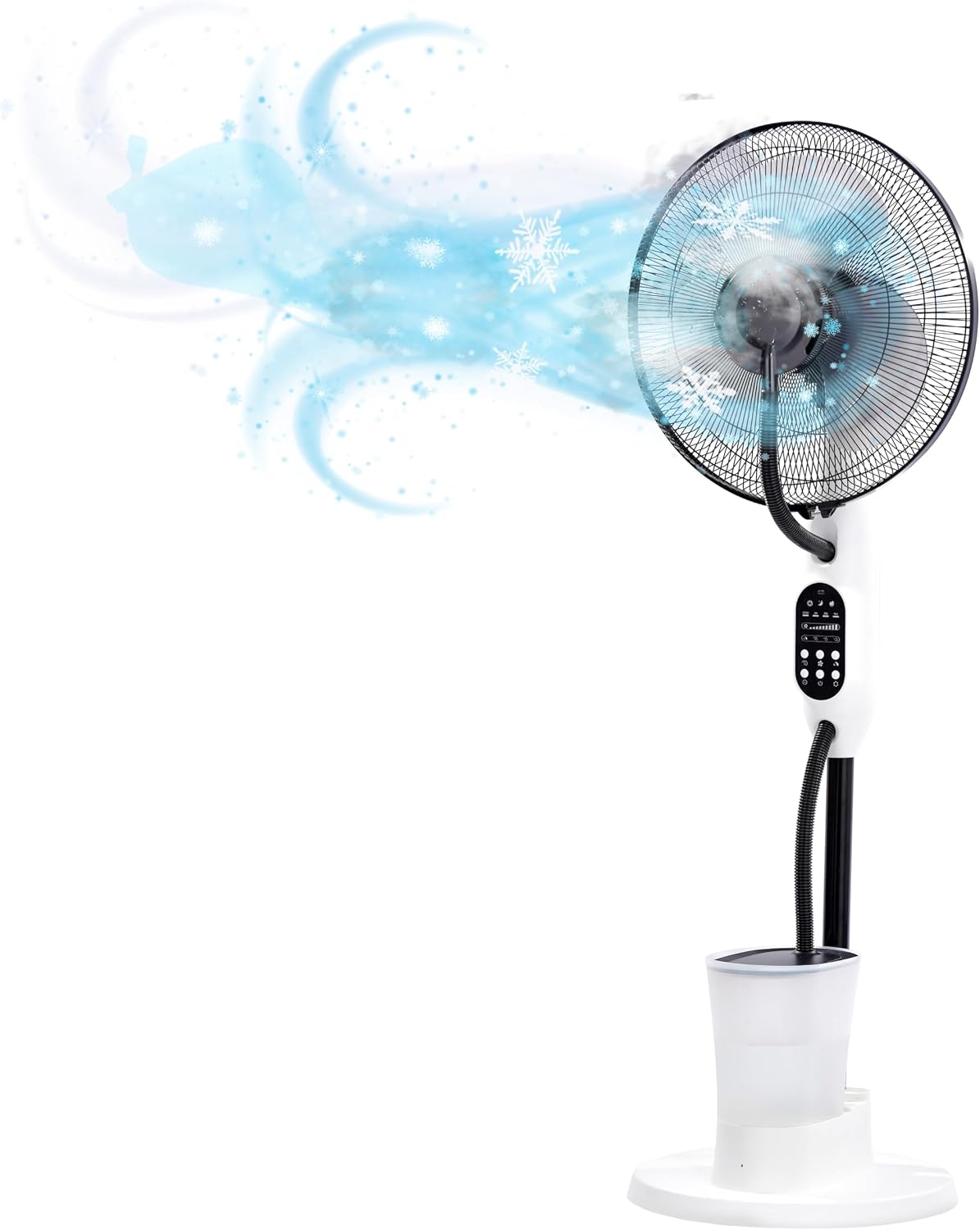 Ventilateurs sur pied, 125 cm, pour le bureau, pour la chambre, O'FRESH, 3 Vitesses