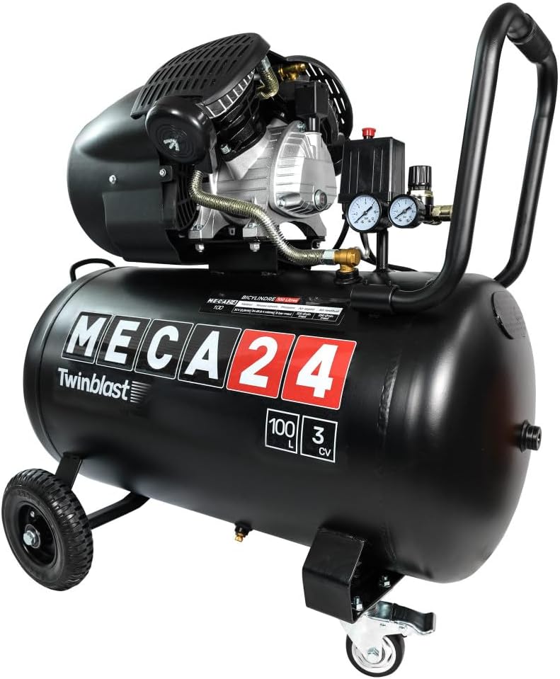 Compresseurs d'air, 100L, 2200W, 320 L, MECA24