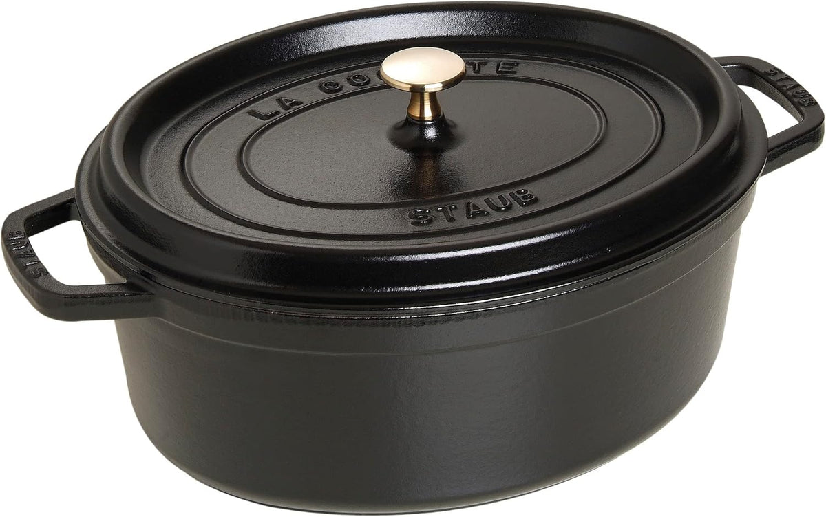 Cocottes, 41 cm, 12 L, noir, STAUB, STAUB Cocotte en Fonte Ovale 41 cm