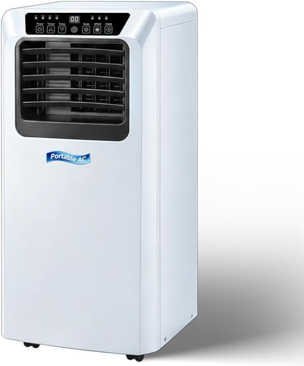 climatiseur, avec Wi-Fi, avec télécommande, pour le bureau, HUGGWRT, Minuterie 24H, Kit d'Évacuation pour Fenêtre, 9000 BTU