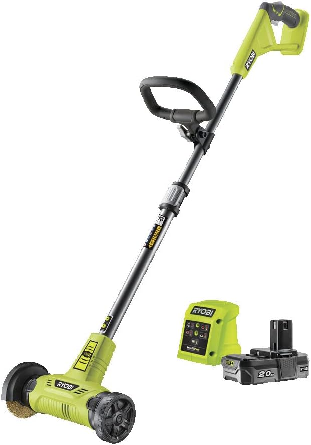Nettoyeurs haute-pression RY18PCA-120, 11,5cm, 18V, sans fil, métal, pour la terrasse, RYOBI, Batterie 2Ah + Chargeur