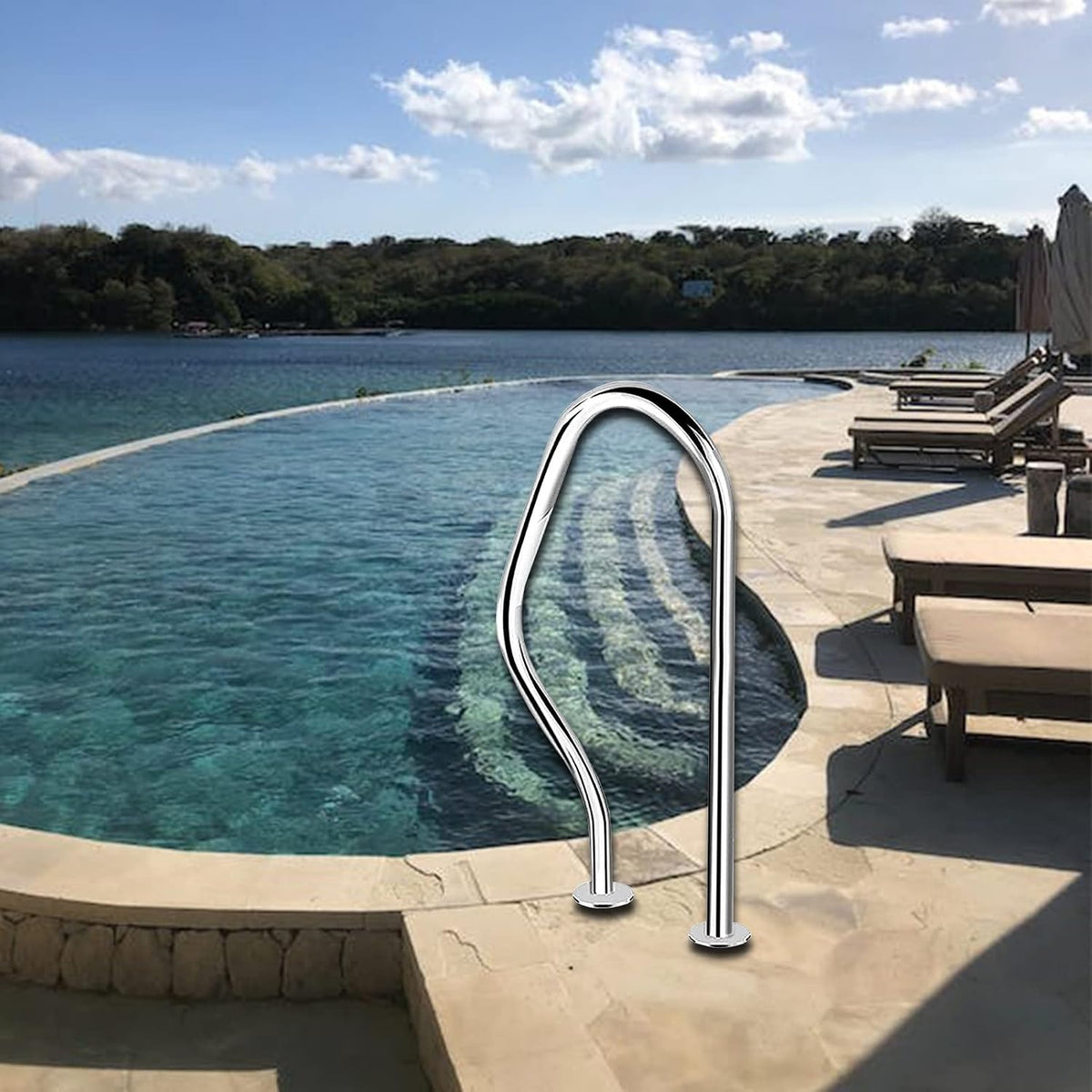 piscine, 1 pièces, argent, pour le jardin, SOYALS, Ensemble Complet D'accessoires 1PCS