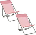 Bains de soleil, 58 cm, pour le jardin, Lafuma, Lafuma - Lot de 2 Transats Jardin pliants Multi-Positions