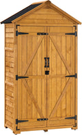 armoire, 48 × 90 × 178 cm, bois, gris, pour le jardin, M MCombo
