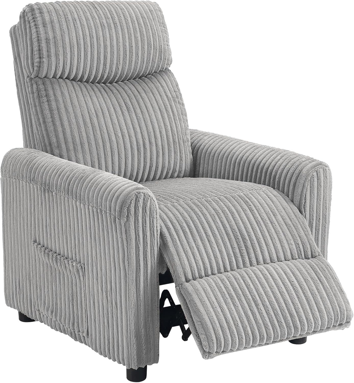 HOMCOM fauteuil de bureau, 73 × 86 × 100 cm, gris, pour le bureau, pour la chambre, pour salon
