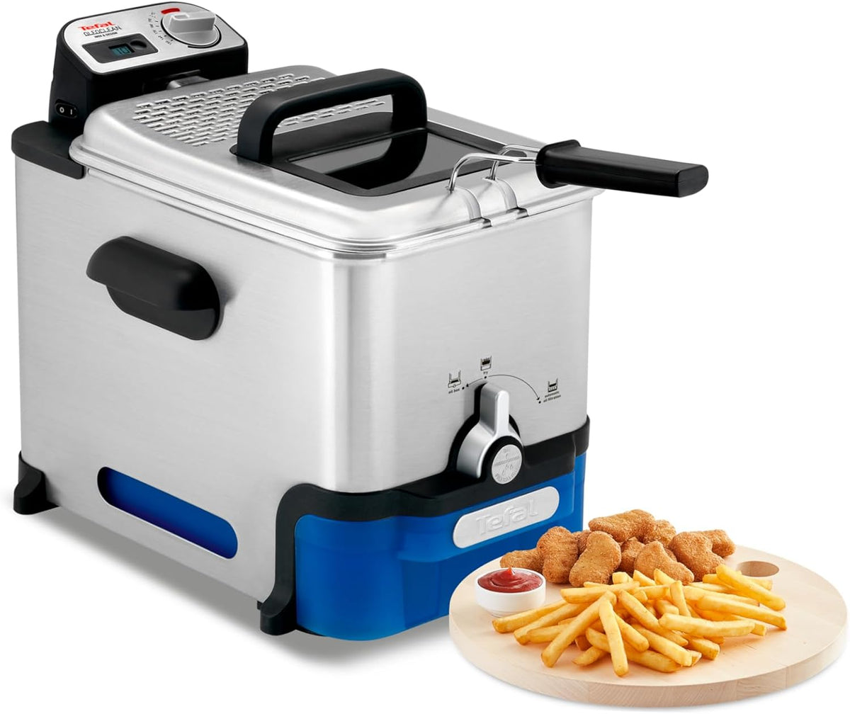 Tefal Friteuses, 3,5 L, acier inoxydable, Tefal - Oleoclean - Friteuse semi-professionnelle compacte - 3, 5 L - Inox