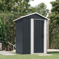 Abris de jardin, 126 × 97,5 × 177 cm, acier, pour le jardin, Générique Abri de Jardin Anthracite 126x97, 5x177 cm Acier galvanisé, 26.76 KG, 316235