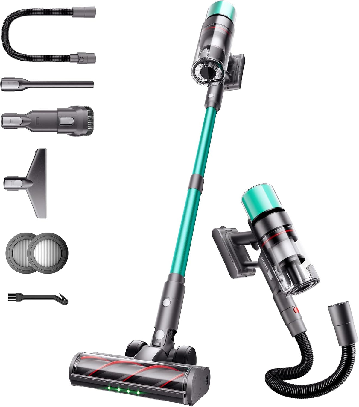 aspirateur, 600W, sans fil, SmartAI, 55Kpa/600W/80Min, Tuyau Flexible de 1 m