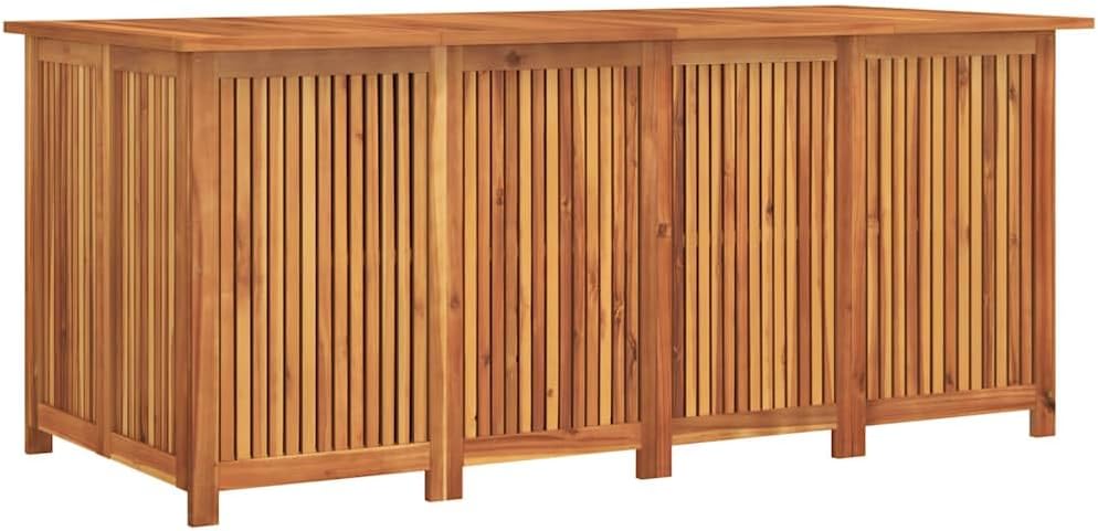 vidaXL Coffres de rangement, 200 × 80 × 75 cm, bois massif, pour le jardin, pour la terrasse