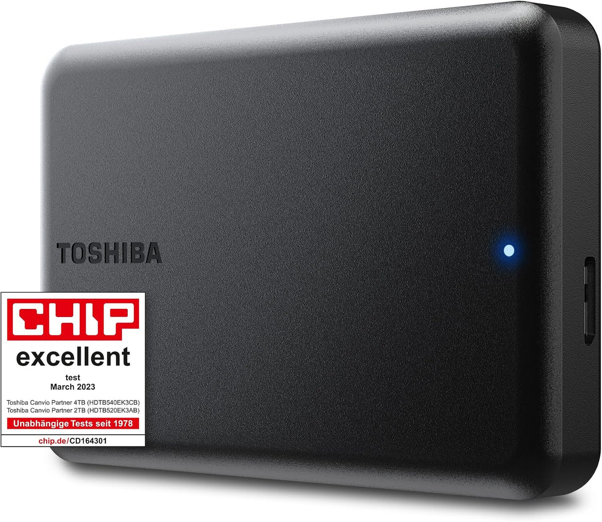 Toshiba HDTB540EK3CB table, Toshiba Canvio Partner 4TB - Disque Dur Externe Portable 2, USB 3.2, Compatible Mac et Windows. (HDTB540EK3CB)