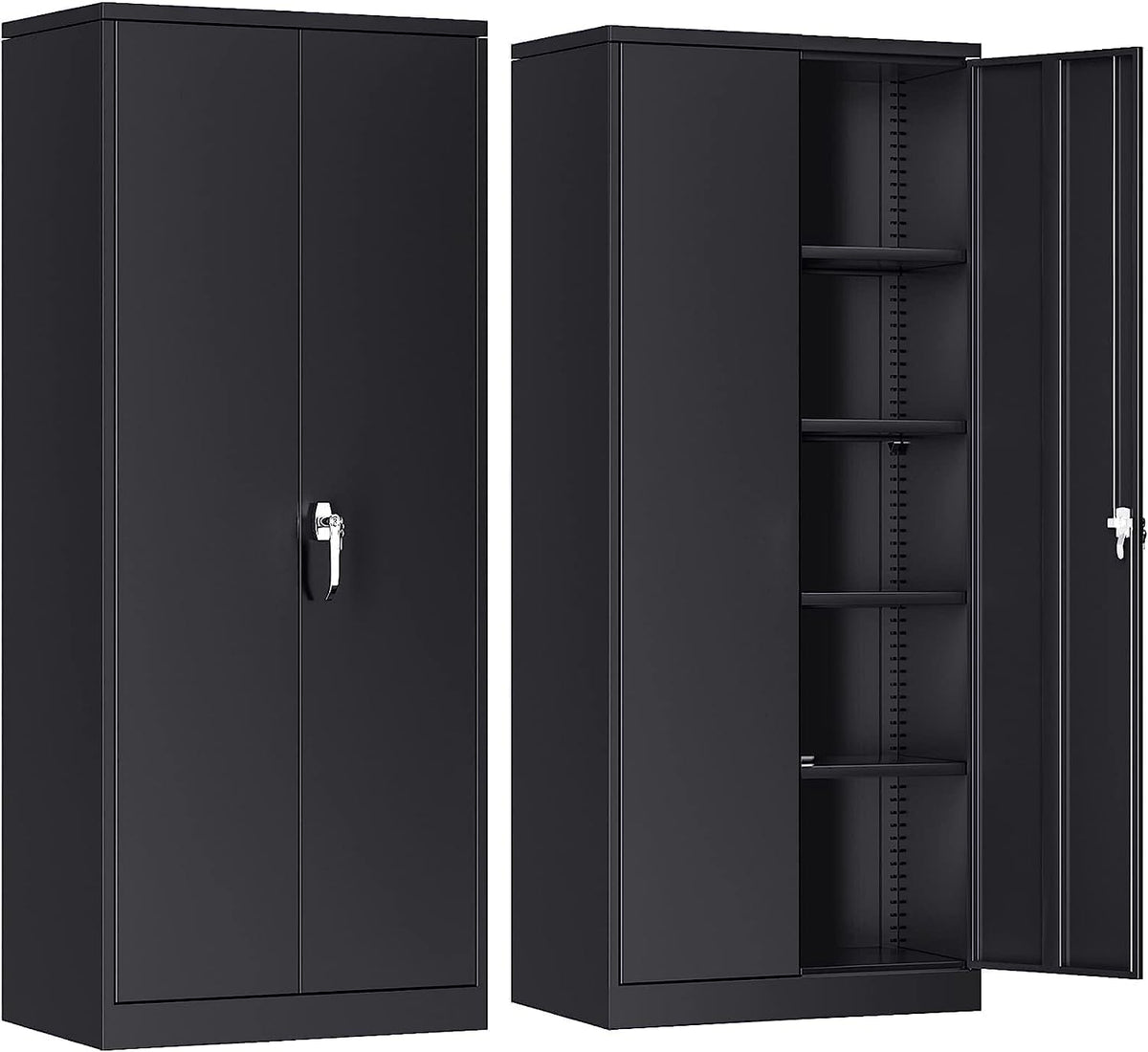armoire, 180 cm, réglable, métal, pour le bureau, SUPEER